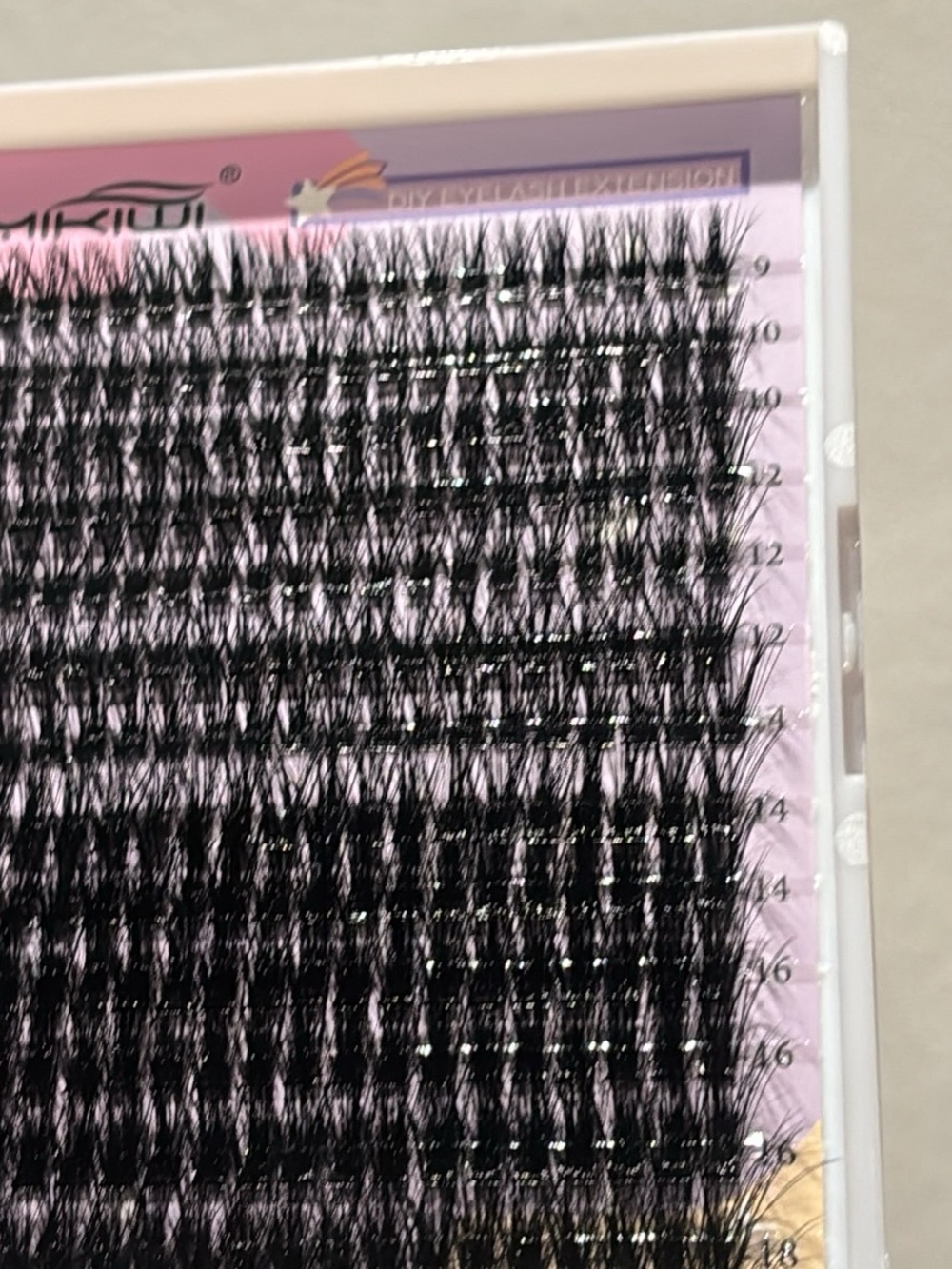 Black Individual Lash Clusters for Professional Volume - Unbranded